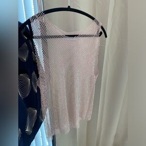 Sequin Transparent Crop Top